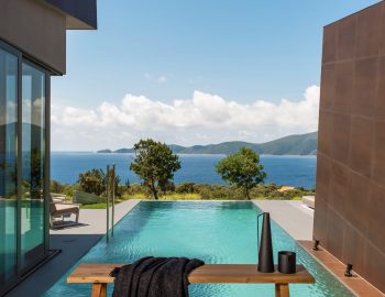 villa gaia ammouso lefkada greece private pool with sea view