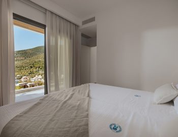 villa gamma sivota lefkada double bedroom with private balcony