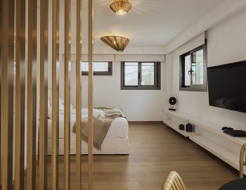 villa gamma sivota lefkada lower level twin bedroom