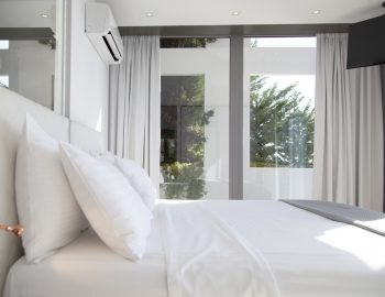 villa glass sivota euripus luxury double bedroom