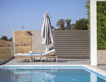 villa glass syvota epirus greece outdoor shower area