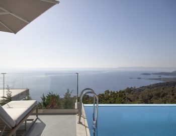 villa glass syvota epirus greece sunbed sea view