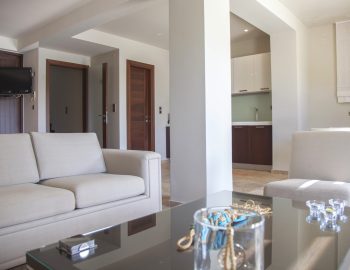 villa guilia sivota lefkada epirus greece sofa living room tv kitchen