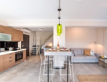 villa irene vasiliki lefkada lefkas open living kitchen dining lounge