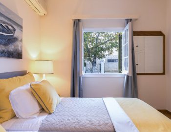 villa leondari kassiopi corfu greece double bedroom with window view