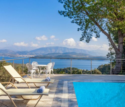 villa leondari kassiopi corfu greece pool with view cover photo