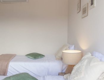 villa luca desimi lefkada greece twin bedroom with luxury materials