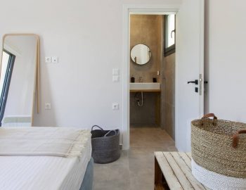 villa luca dessimi lefkada greece ground level bedroom with ensuite bathroom 1