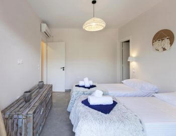 villa luca dessimi lefkada greece lower ground bedroom twin 1