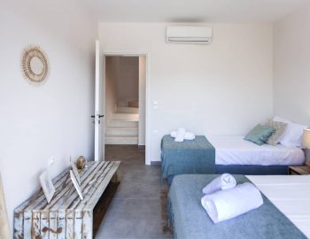 villa luca dessimi lefkada greece lower ground twin bedroom luxury 1