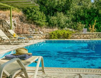 villa maistro lefkada greece private pool sunbeds