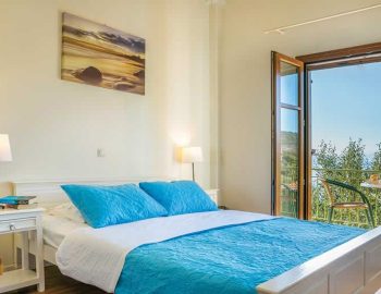 villa maistro sivotavillas sivota lefkada greece luxury bedroom with double bed private balcony