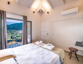 villa maria vasiliki lefkada lefkas accommodation double bedroom private balcony sea view