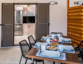villa maria vasiliki lefkada lefkas accommodation outdoor dining area
