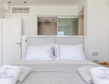 villa michaela cave style sivota thesprotias bedroom double bed privacy intertior