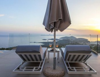 villa michaela sivota cave style thesprotias view private sun greece deck chairs