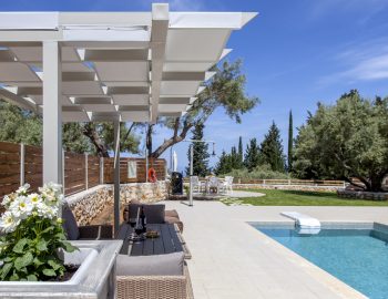 villa myrto lefkada greece outdoor lounge by the pool