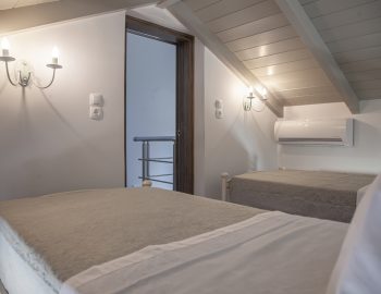 villa myrto lefkada greece twin bedroom
