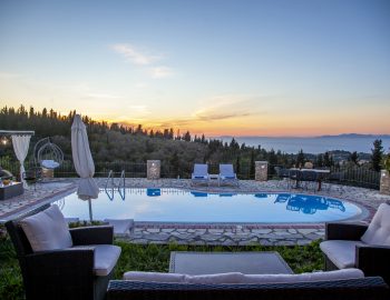 villa nefeli tsoukalades lefkada greece sunset