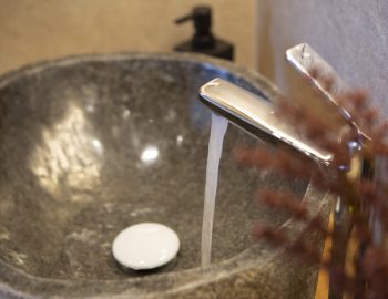 villa orama perigiali lefkada greece bathroom washbath crystal water
