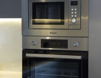 villa orama perigiali lefkada greece microwave kitchen grey
