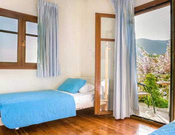 villa ostria sivota villas lefkada greece bedroom with two single beds