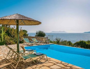 villa pelagos sivotavillas lefkada greece private infinity pool area with panoramic seaviews