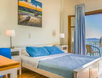 villa pelagos sivotavillas lefkada island greece modern bedroom with double bed