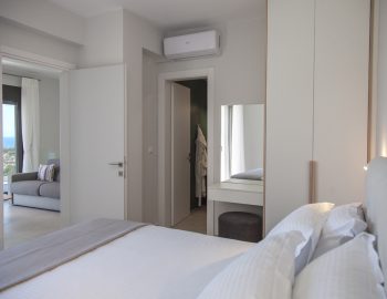 villa perseids preveza monolithi greece master bedroom with livingroom view