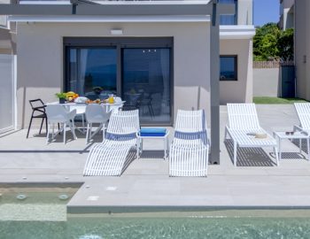 villa perseids preveza monolithi greece pool and villa front view