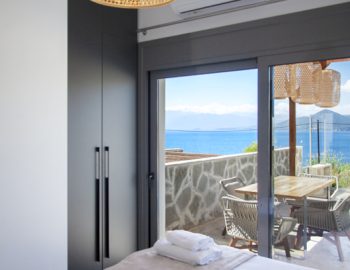 villa petalouda paleros greece bedroom with sea view