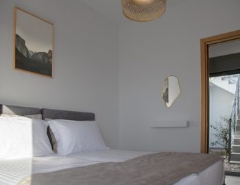 villa petalouda paleros greece double bedroom with cave style view