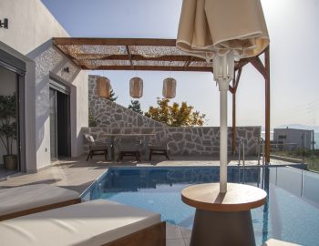 villa petalouda paleros greece private pool area