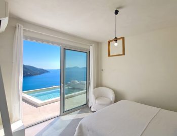 villa ponti vasiliki lefkada greece double bedroom with sea view