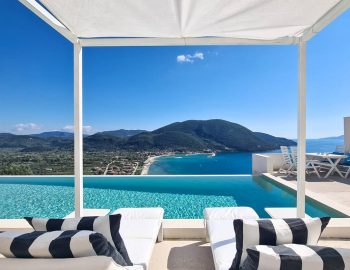 villa ponti vasiliki lefkada greece luxury sun bed