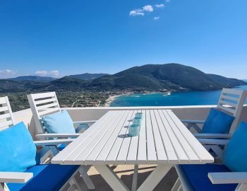 villa ponti vasiliki lefkada greece outdoor dining with sea view 1
