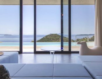 villa posidonia sivota lefkada greece living area with sea view