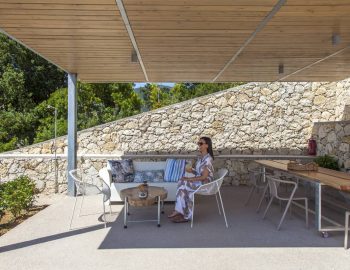 villa posidonia sivota lefkada greece outdoor dining area