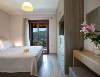 villa rodi mikros gialos lefkada greece ground level bedroom