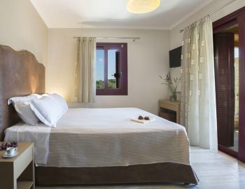 villa rodi mikros gialos lefkada greece upstairs double bedroom