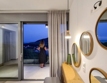 villa roya sivota lefkada greece bedroom night view 1