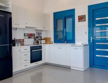 villa saphora ammouso lefkada greece kitchen refrigerator
