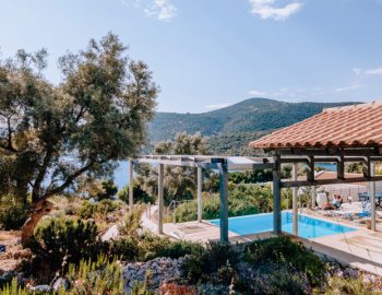 villa saphora ammouso lefkada greece view pool landscape