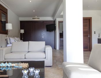 villa sapphire sivota epirus lower ground lounge and bedroom 2