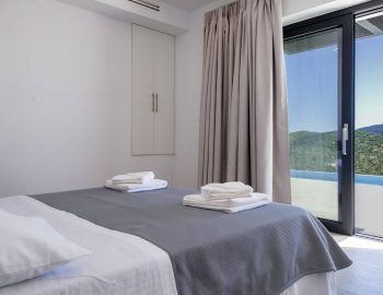 villa sky sivota lefkada greece double bedroom with pool view