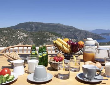 villa sky sivota lefkada greece morning breakfast with sea view