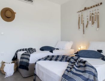villa theia geni lefkada greece twin bedroom interior design