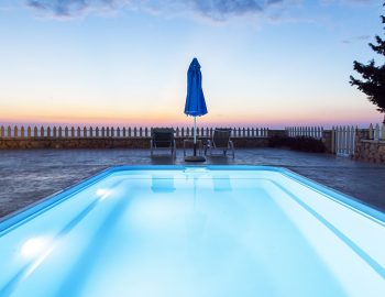 villa vissala paeonia accommodation lefkada lefkas xortata private pool sunset