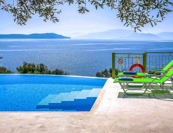 villa votsalo sivota lefkada greece private pool infinity pool with sunbeds panoramic views