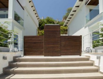 villa w offwhite vasiliki lefkada greece doors entrance privacy private